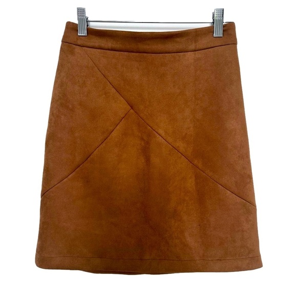 Dresses & Skirts - - Faux suede caramel straight skirt.